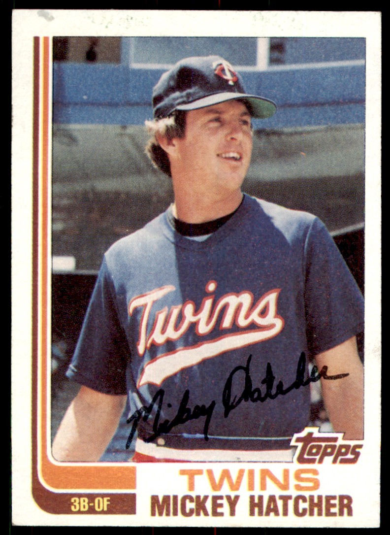 1982 Topps. Mickey Hatcher Minnesota Twins #467