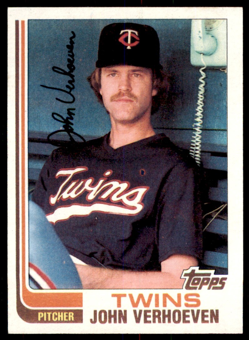 1982 Topps John Verhoeven . Minnesota Twins #281