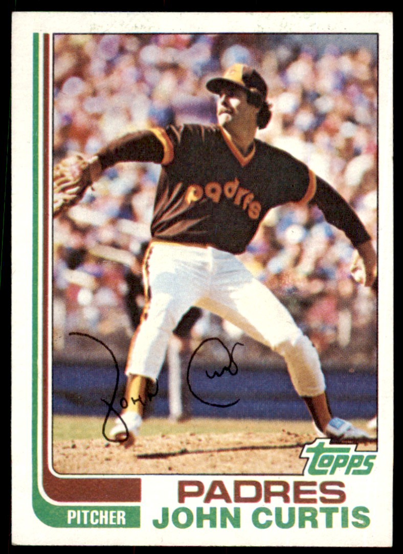 1982 Topps. John Curtis . San Diego Padres #219