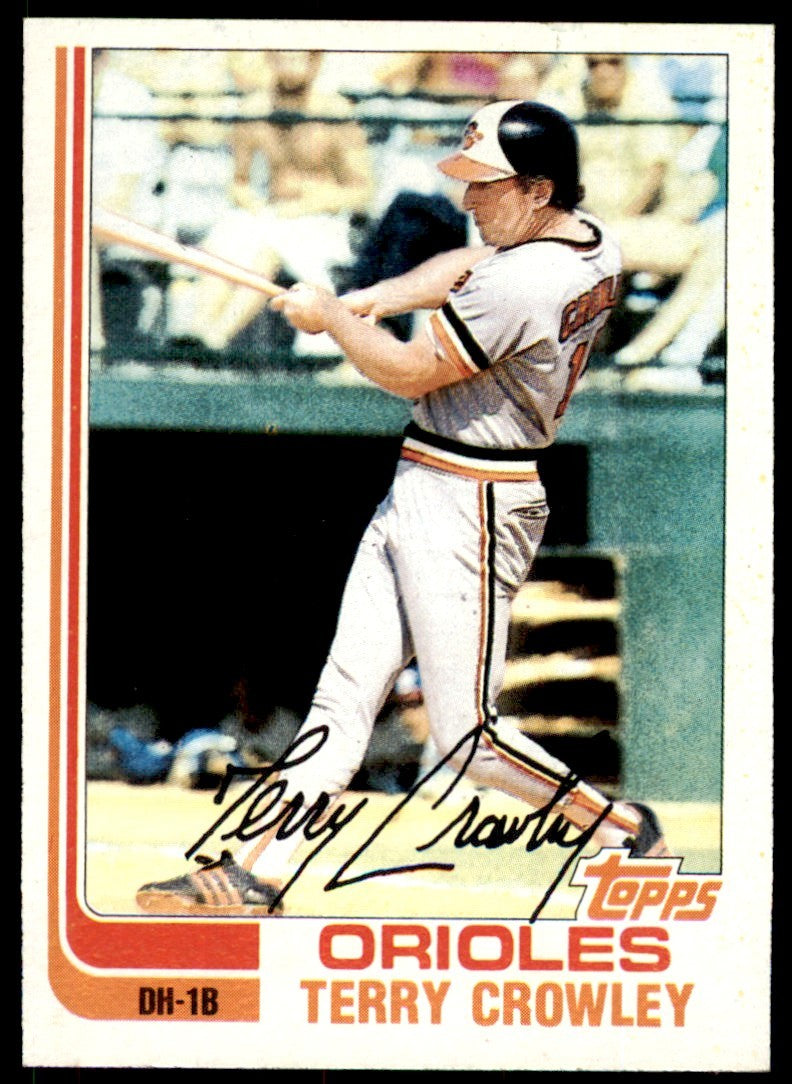 1982 Topps Terry Crowley Baltimore Orioles #232