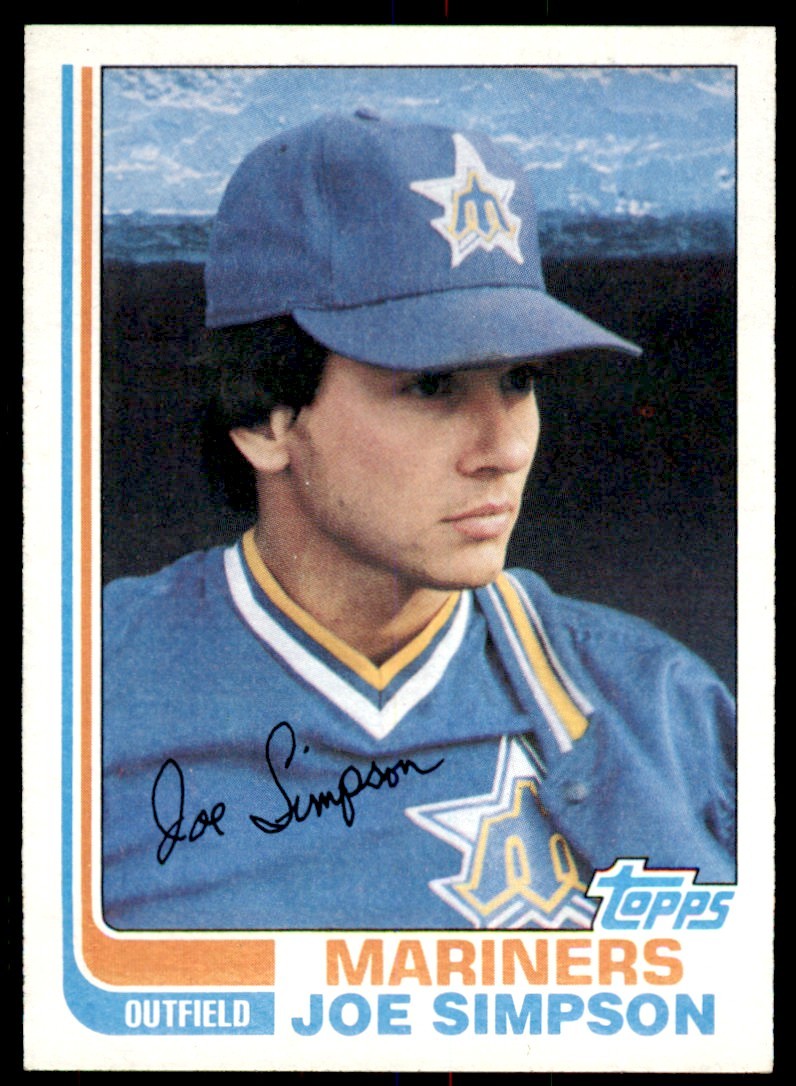 1982 Topps. Joe Simpson Seattle Mariners #382