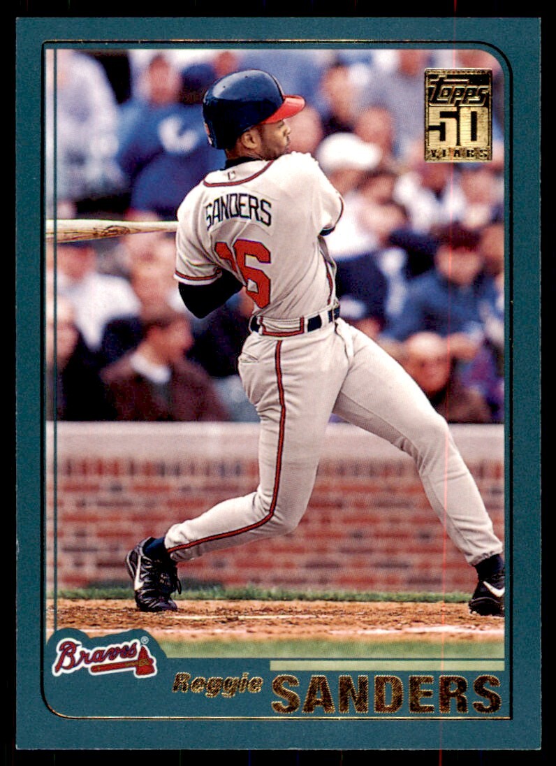 2001 Topps Reggie Sanders Atlanta Braves #290