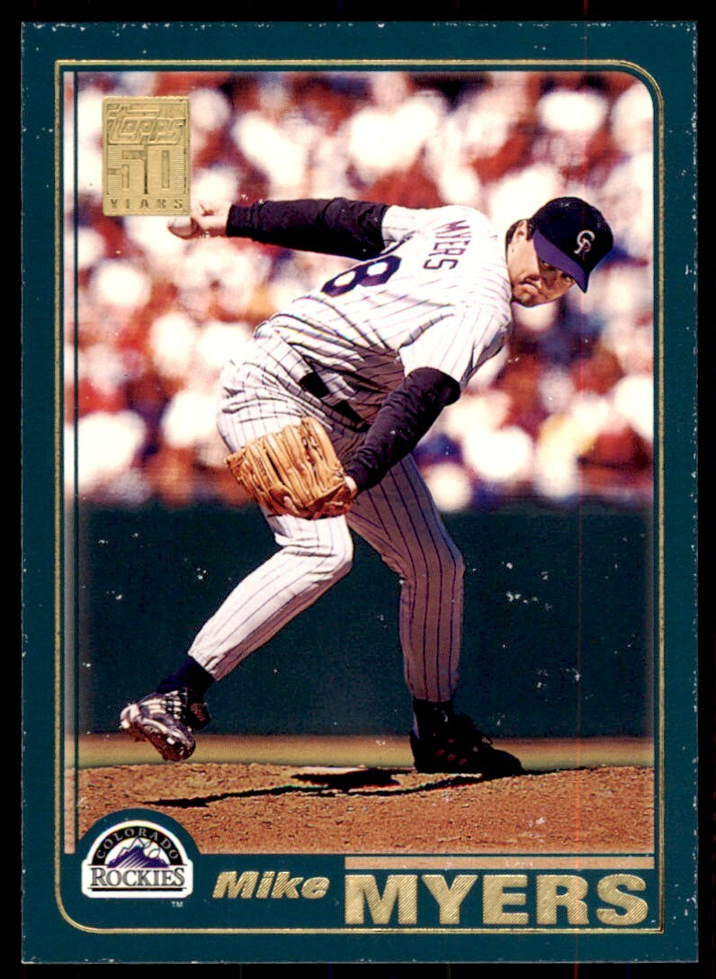 2001 Topps Mike Myers . Rockies #718