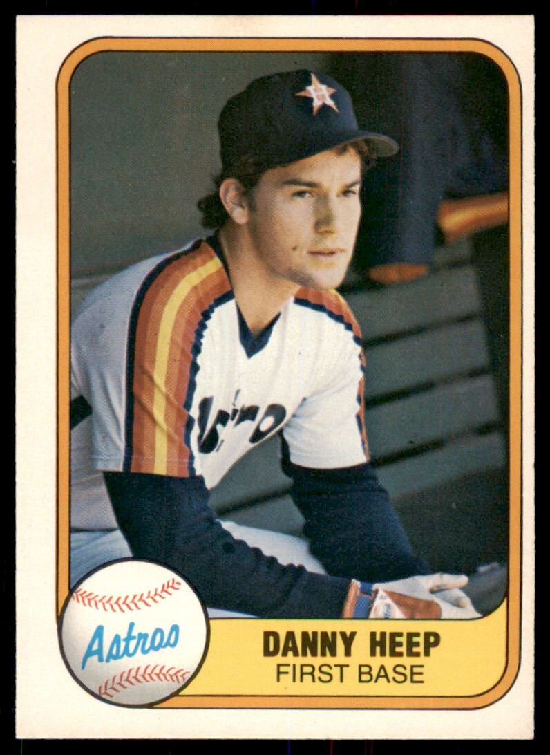 1981 Fleer Danny Heep Rookie Astros #72