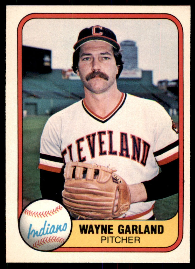 1981 Fleer. Wayne Garland Indians #394