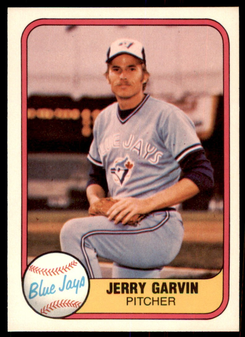 1981 Fleer Jerry Garvin Blue Jays #429