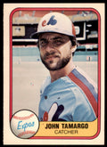 1981 Fleer. John Tamargo . Montreal Expos #152