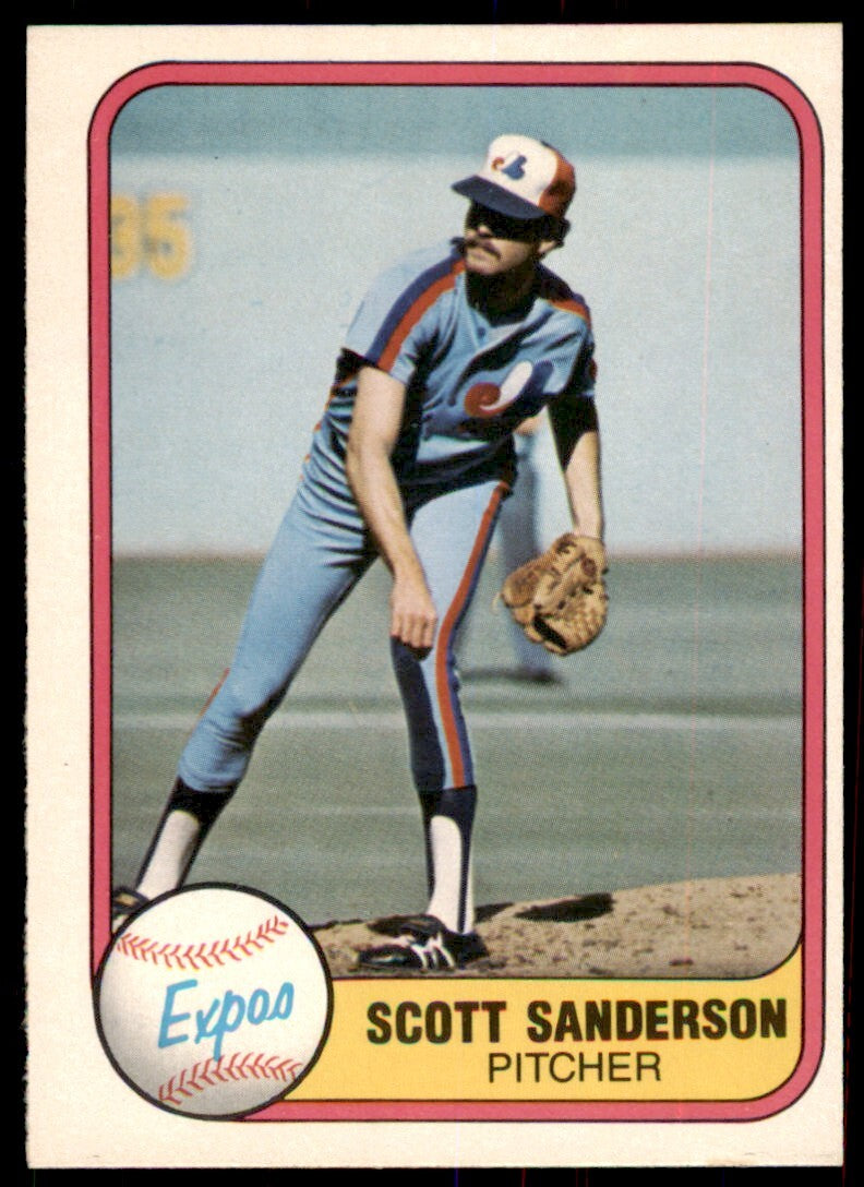 1981 Fleer. Scott Sanderson . Montreal Expos #166