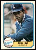 1981 Fleer. Rudy Law . Los Angeles Dodgers #139