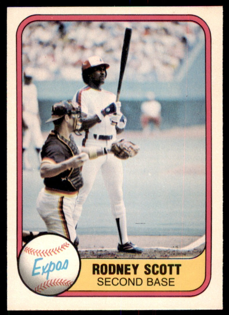 1981 Fleer Rodney Scott . Montreal Expos #155