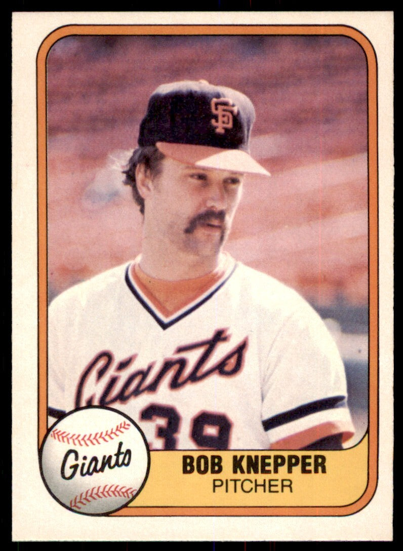 1981 Fleer Bob Knepper . San Francisco Giants #447