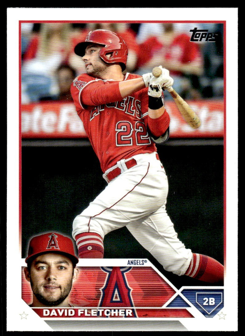 2023 Topps Baseball Card David Fletcher Los Angeles Angels #636