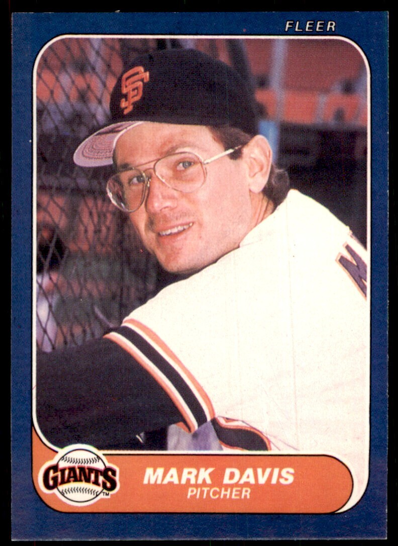 1986 Fleer Mark Davis Baseball Cards #537