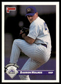 1993 Donruss Baseball Card Darren Holmes Colorado Rockies #779