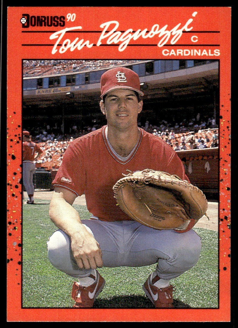 1990 Donruss Baseball Card Tom Pagnozzi St. Louis Cardinals #591