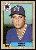 1987 Topps Baseball Card Karl Best Seattle Mariners #439