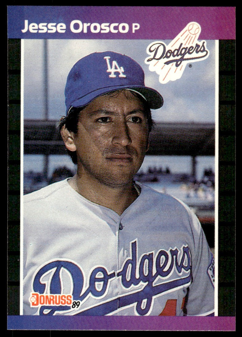 1989 Donruss Baseball Card Jesse Orosco Los Angeles Dodgers #228