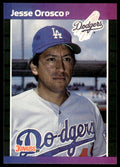 1989 Donruss Baseball Card Jesse Orosco Los Angeles Dodgers #228