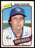 1980 TOPPS REGGIE CLEVELAND . MILWAUKEE BREWERS #394