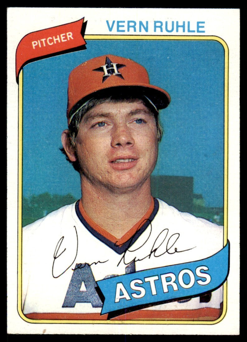 1980 TOPPS VERN RUHLE . HOUSTON ASTROS #234