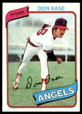 1980 TOPPS DON AASE . CALIFORNIA ANGELS #239