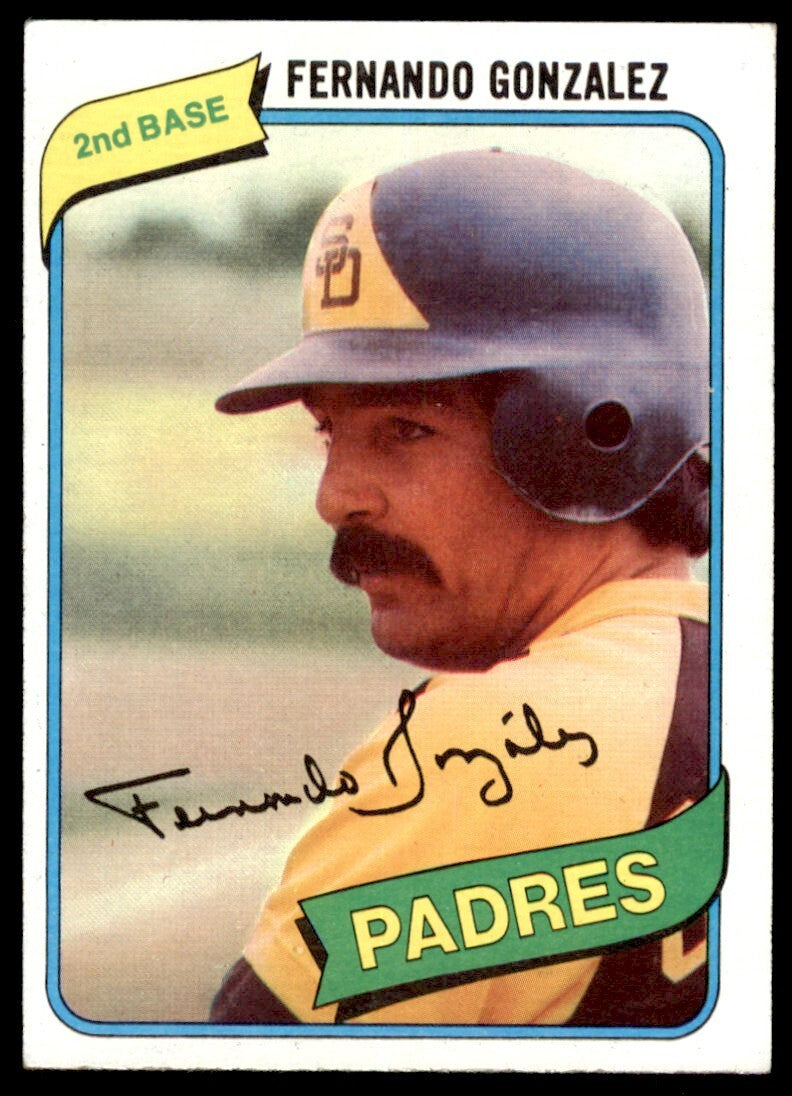 1980 TOPPS FERNANDO GONZALEZ . SAN DIEGO PADRES #171