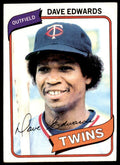 1980 TOPPS DAVE EDWARDS ROOKIE . MINNESOTA TWINS #657