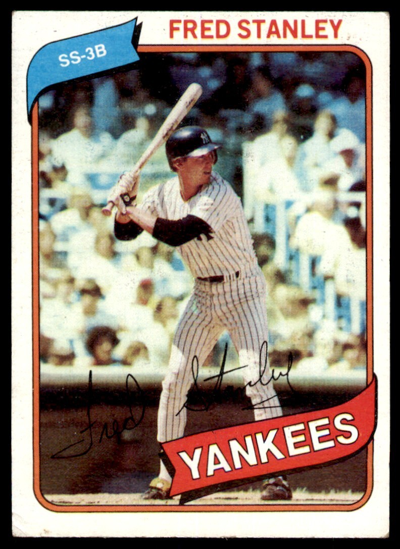 1980 TOPPS FRED STANLEY . NEW YORK YANKEES #387