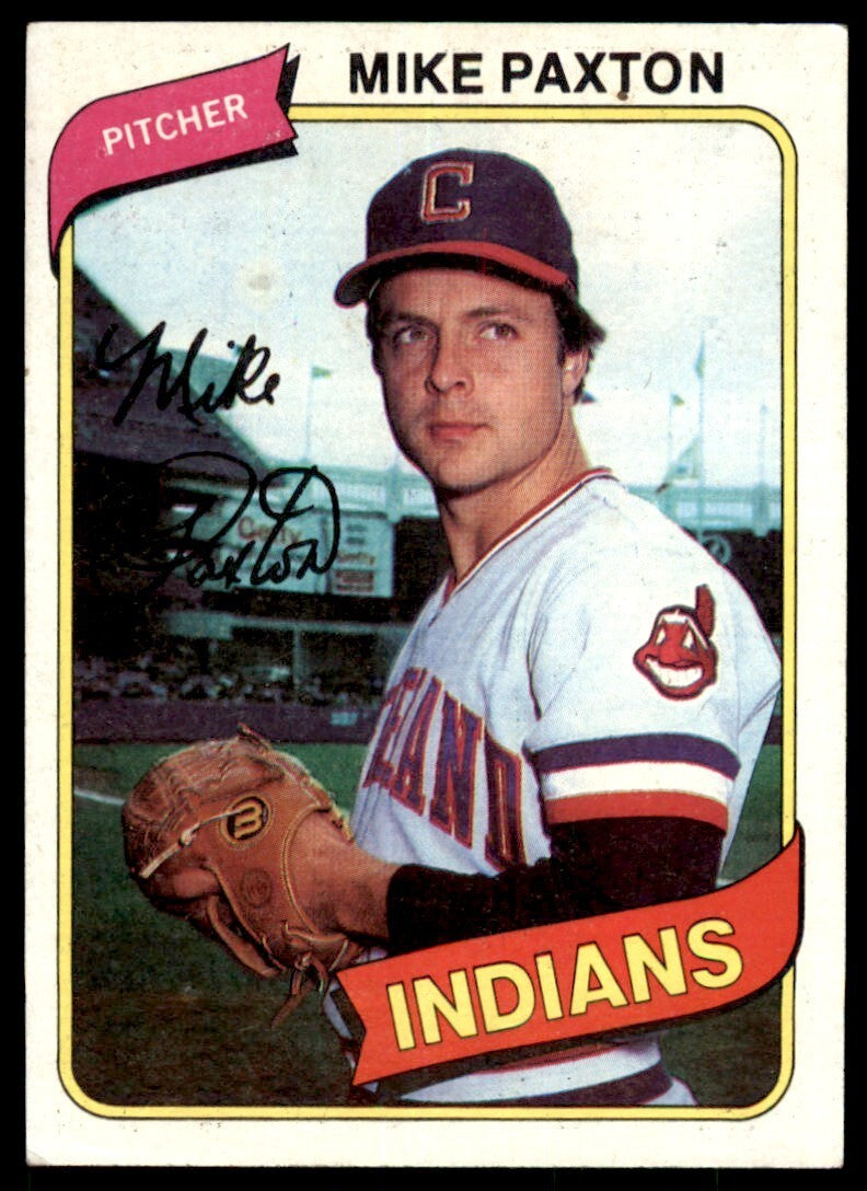 1980 TOPPS MIKE PAXTON . CLEVELAND INDIANS #388
