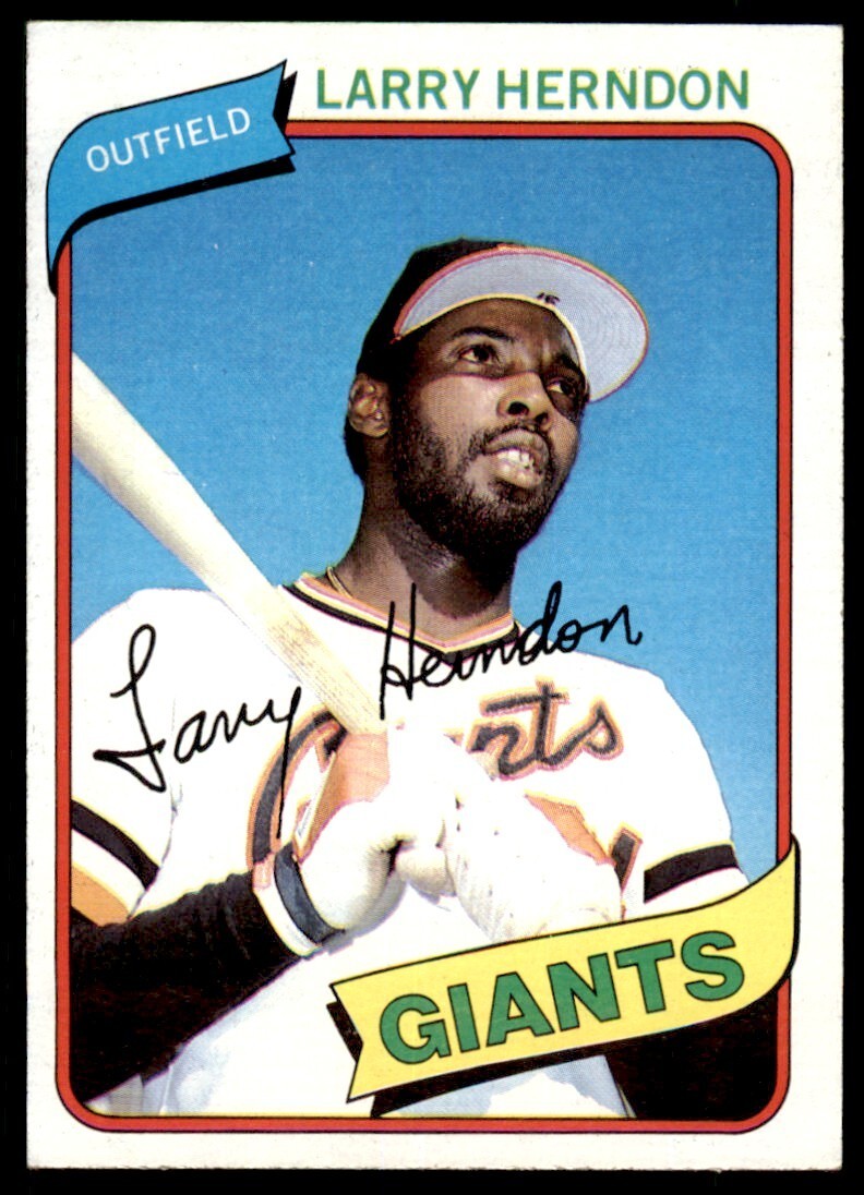 1980 TOPPS LARRY HERNDON . SAN FRANCISCO GIANTS #257