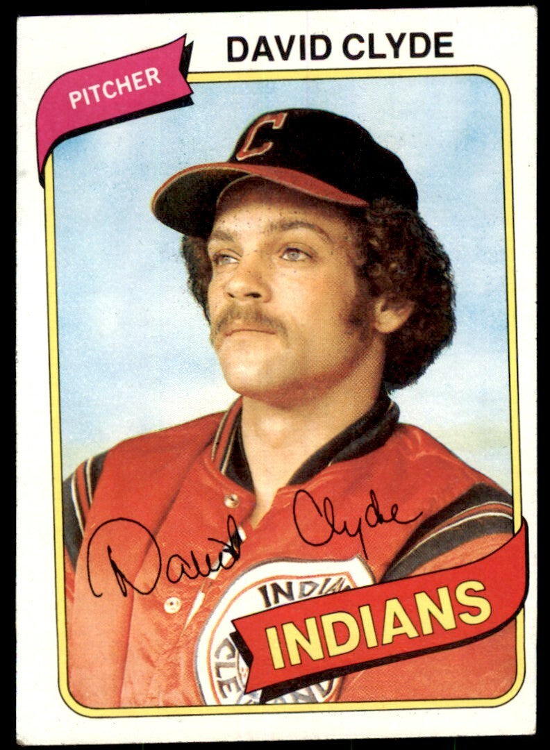 1980 TOPPS DAVID CLYDE . CLEVELAND INDIANS #697