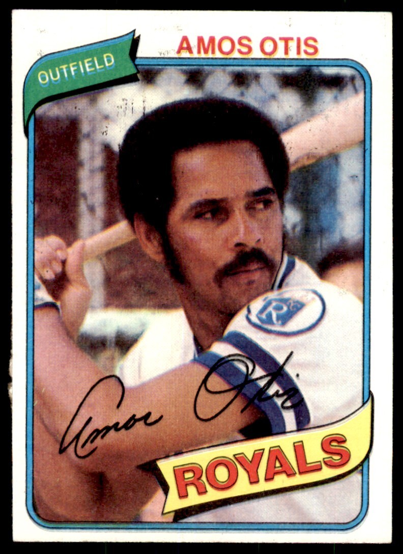 1980 TOPPS AMOS OTIS . KANSAS CITY ROYALS #130