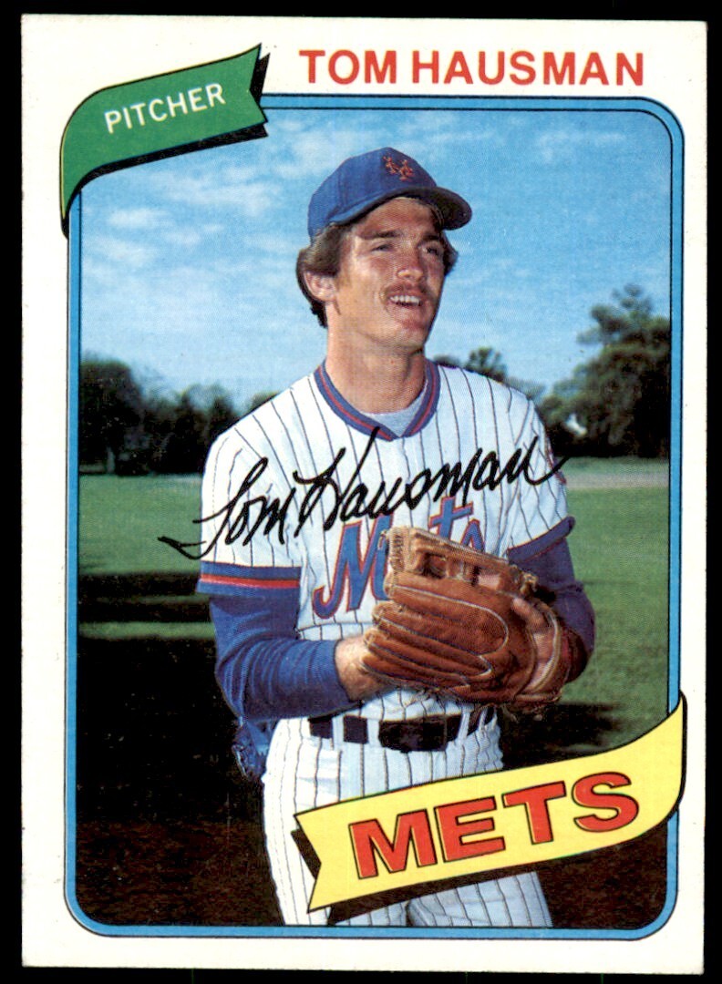 1980 TOPPS TOM HAUSMAN . NEW YORK METS #151