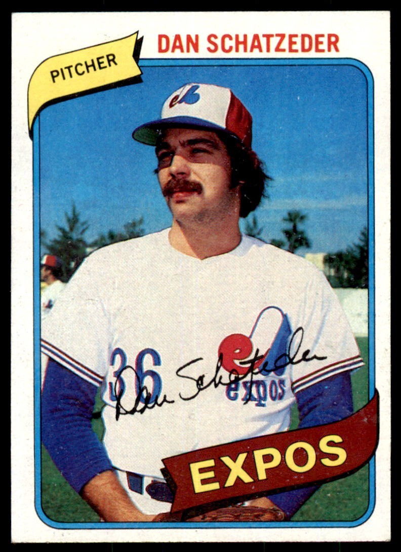 1980 TOPPS DAN SCHATZEDER . MONTREAL EXPOS #267