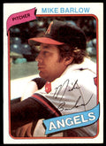 1980 TOPPS MIKE BARLOW . CALIFORNIA ANGELS #312