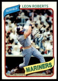 1980 TOPPS LEON ROBERTS . SEATTLE MARINERS #507