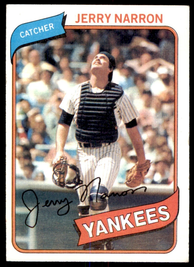 1980 TOPPS JERRY NARRON ROOKIE . NEW YORK YANKEES #16