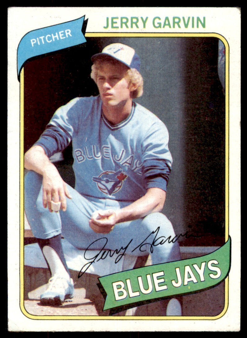 1980 TOPPS JERRY GARVIN . TORONTO BLUE JAYS #611