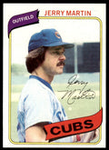 1980 TOPPS JERRY MARTIN . CHICAGO CUBS #493