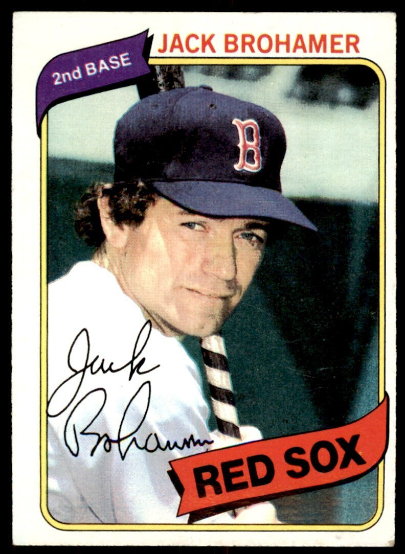 1980 TOPPS JACK BROHAMER . BOSTON RED SOX #349