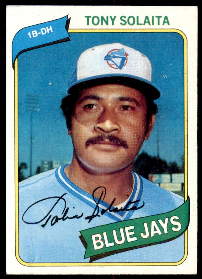 1980 TOPPS TONY SOLAITA . TORONTO BLUE JAYS #407