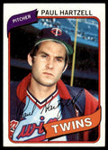 1980 TOPPS PAUL HARTZELL . MINNESOTA TWINS #721