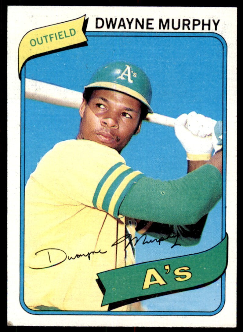 1980 TOPPS DWAYNE MURPHY . OAKLAND ATHLETICS #461