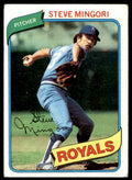 1980 TOPPS STEVE MINGORI . KANSAS CITY ROYALS #219