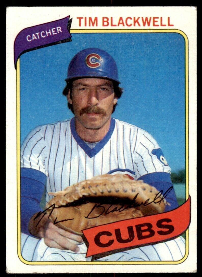 1980 TOPPS TIM BLACKWELL . CHICAGO CUBS #153
