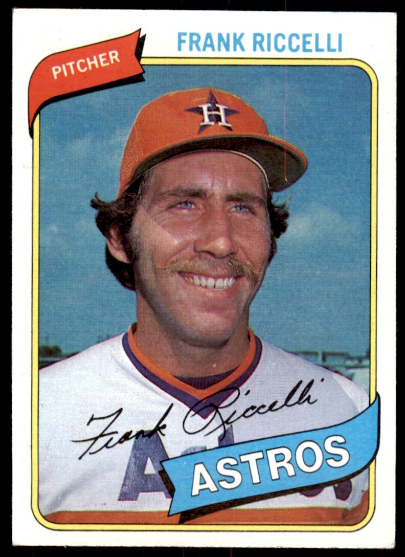 1980 TOPPS FRANK RICCELLI . HOUSTON ASTROS #247