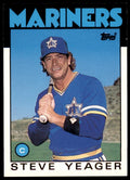 1986 TOPPS TRADED STEVE YEAGER . SEATTLE MARINERS #130T