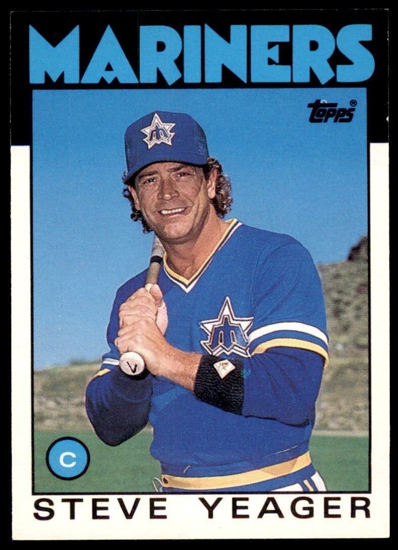 1986 TOPPS TRADED STEVE YEAGER . SEATTLE MARINERS #130T
