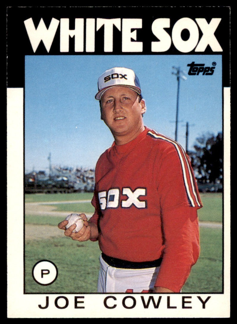 1986 TOPPS TRADED JOE COWLEY . CHICAGO WHITE SOX #29T
