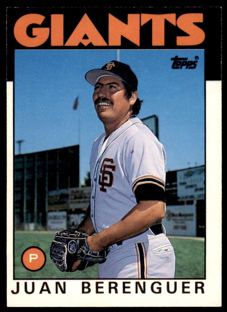 1986 TOPPS TRADED JUAN BERENGUER . SAN FRANCISCO GIANTS #9T